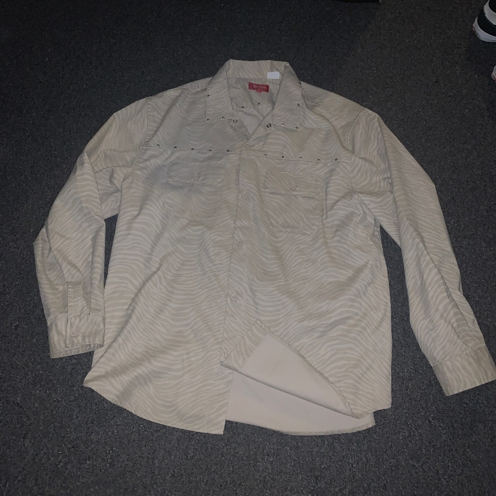 Supreme Camo button up XL